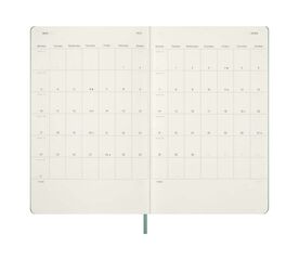 Agenda Moleskine 18 mesos set/vista L tapa dura verd