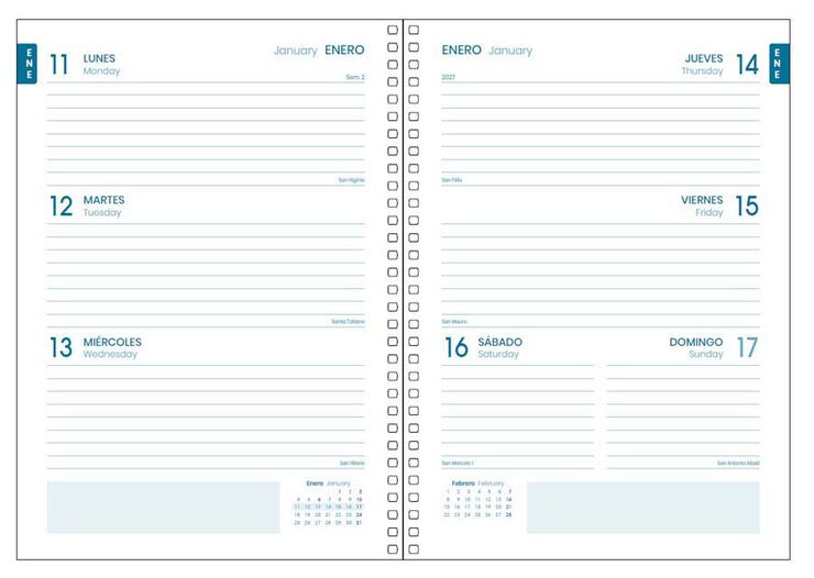 Agenda Escolar Dohe Espiral A5 sem/vista castellano 2026-2027 Vibes negro