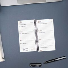 Agenda Finocam Opaque E9 setm/vista horitzontal cas 2026 blau