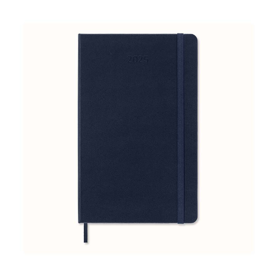 Agenda Moleskine 12m d&iacute;a/p&aacute;g 2025 L azul marino