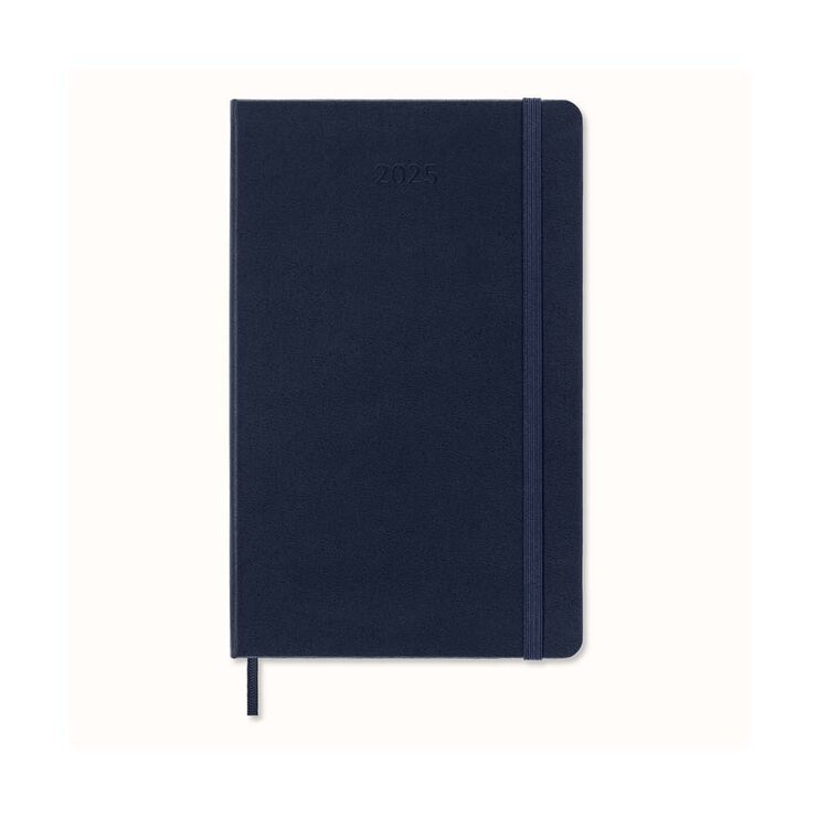Agenda Moleskine 12m día/pág 2025 L azul marino