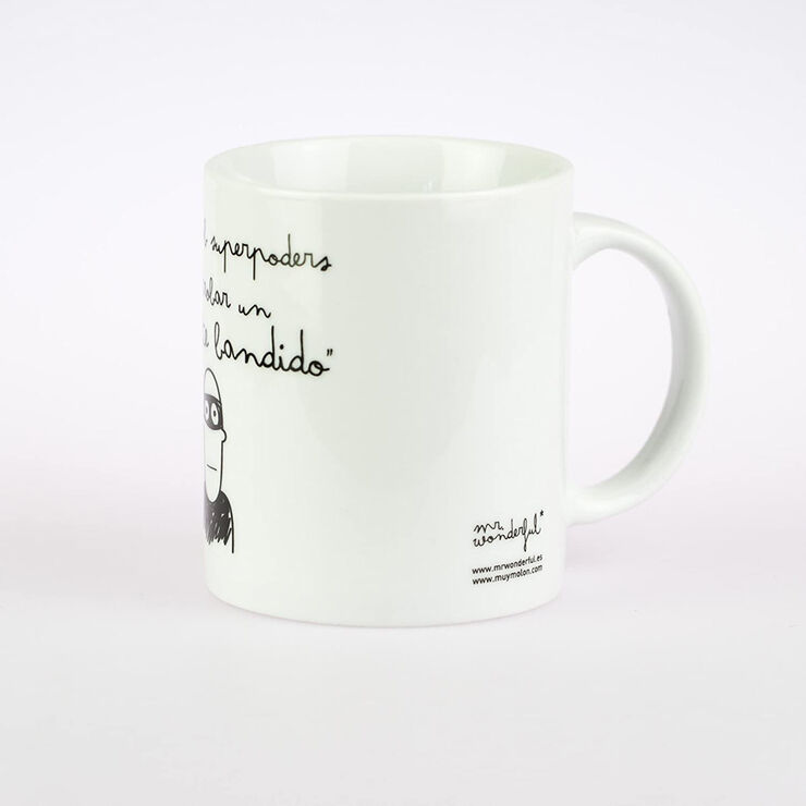 Taza Mr.Wonderful Amb superpoders per trobar un Amante Bandido 300 ml