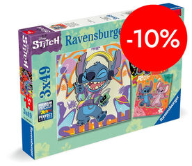 Puzle 3 X 49 piezas Disney Stitch