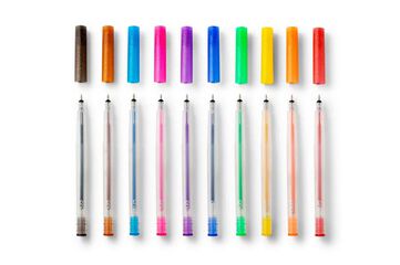 Rotuladores glitter 0'8mm 10u