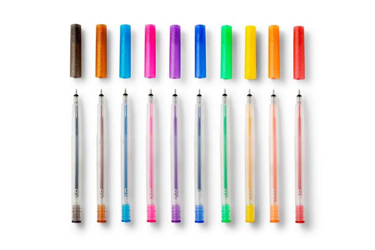 Rotuladores glitter 0'8mm 10u