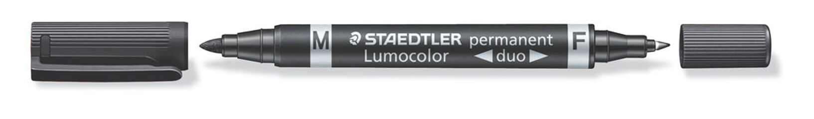 Rotulador permanente Lumocolor Duo Negro
