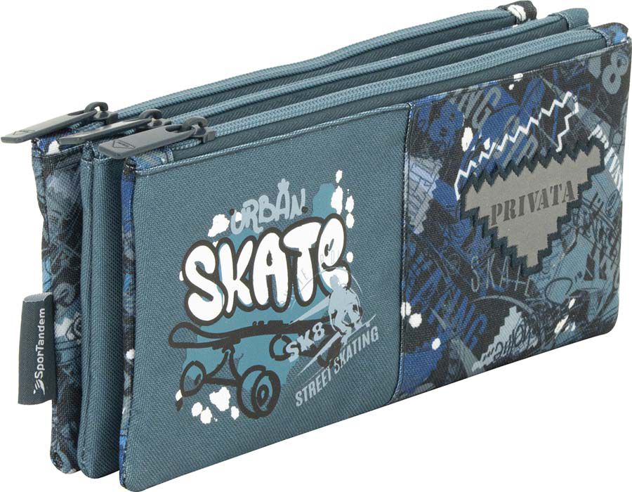 Estuche Privata Urban 3 cremalleras