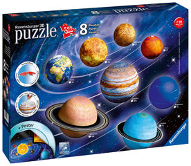 Puzle 3D Ravensburger Sistema planetario 522 piezas