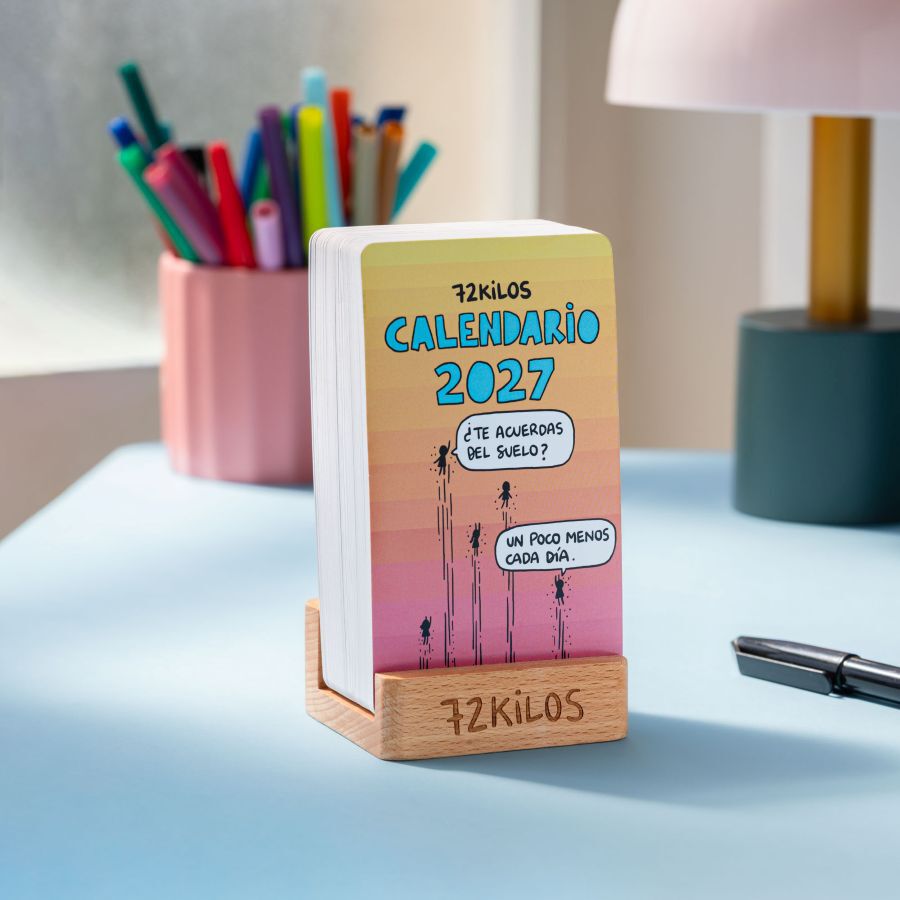 Calendario Sobremesa Tarjetas Tantanfan Castellano 2027 72Kilos