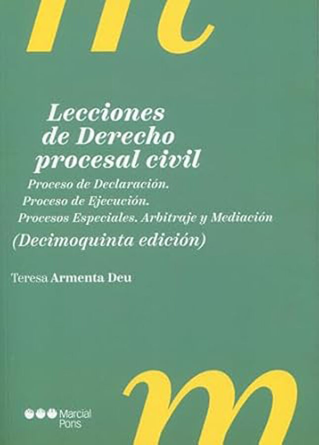Lecciones de derecho procesal civil 15&ordm; Edici&oacute;n