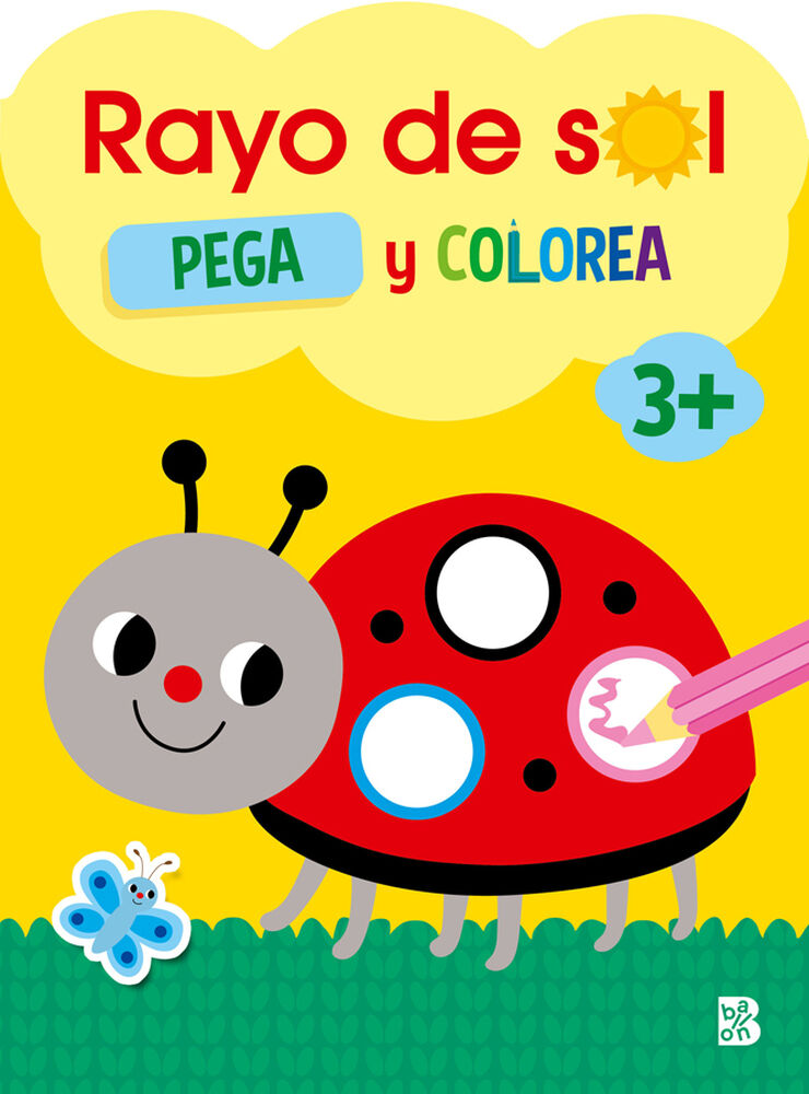 Rayo de sol +3 Pega y colorea