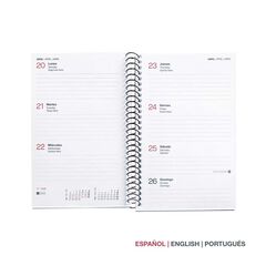 Agenda Espiral Miquelrius Activa setm/vista mult 2026 City negre