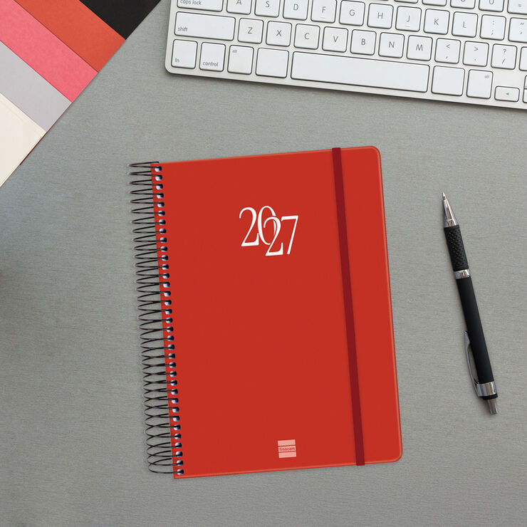 Agenda Finocam My D&iacute;a P&aacute;gina 2027 Catal&aacute;n Rojo