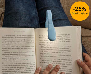 L&aacute;mpara de lectura recargable azul