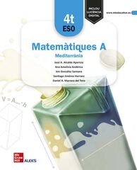 Matemàtiques A 4T Eso. Mediterrània. Edició Lomloe