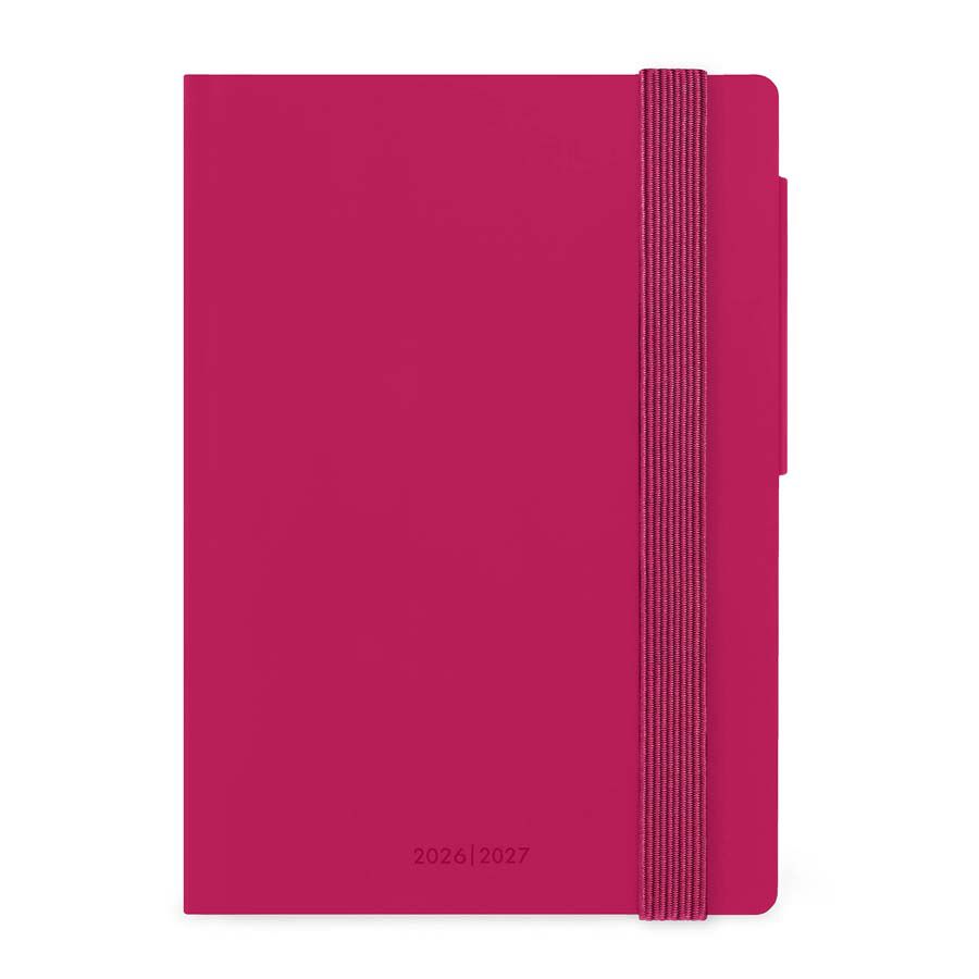 Agenda Legami 16 Meses Small Sem./Vista Multiling&uuml;e 2026-2027 Raspberry Jam