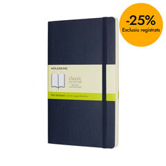Libreta Moleskine Soft L liso azul