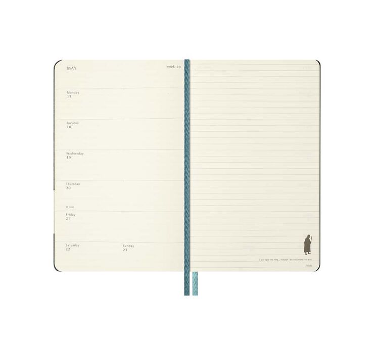 Agenda Moleskine tapa dura setmanal Large 2027 El Senyor dels Anells