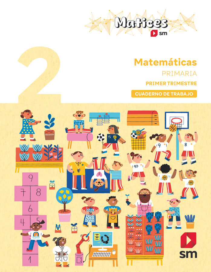 Cuaderno de Matem&aacute;ticas. 2&ordm; Primaria. 1r Trimestre. Matices