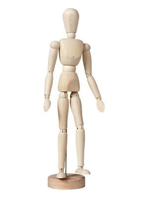 Maniqu&iacute; hombre Talens 30cm barniz