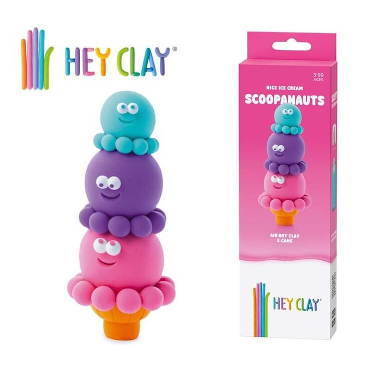Plastilina Heyclay Gelat Soopanauts 3 pots