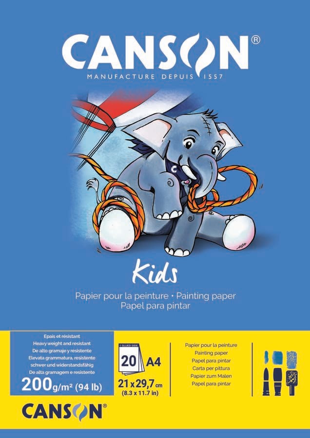 Bloc pintura Canson Kids A4 20 fulls