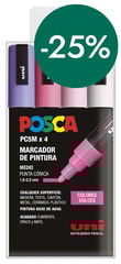 Rotuladores Posca PC-5M 1,8-2,5mm dulces 4 colores
