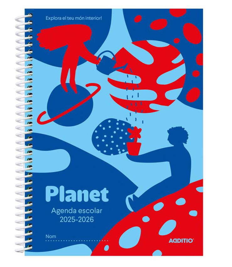 Agenda escolar Planet sem/vista 2025-26 Additio catalán