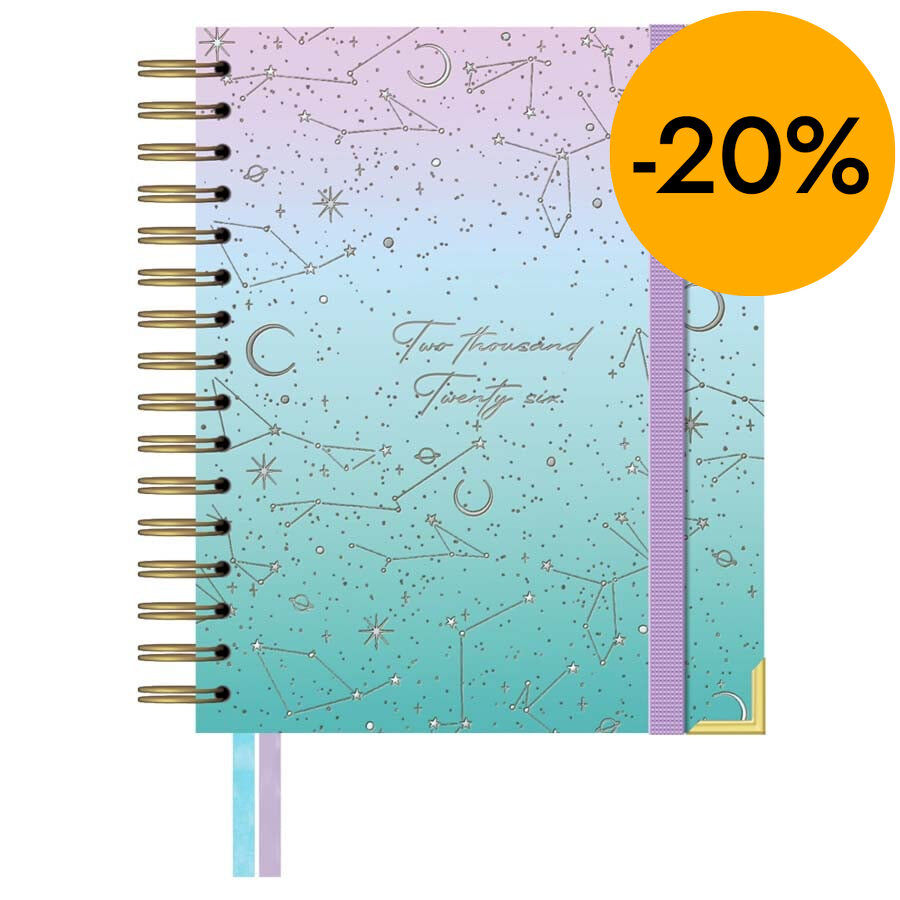 Agenda espiral Takenote A5 sem/vista mult 2026 Diana