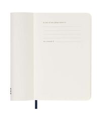 Agenda Moleskine 18 meses sem/vista P tapa blanda azul