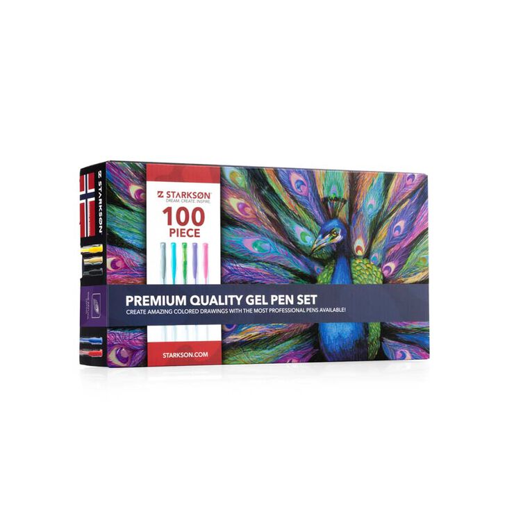 Set Bolígrafs Starkson Gel/Glitter 100 peces