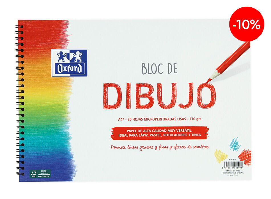 Bloc dibujo Oxford A4+ 20 hojas