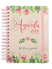 Agenda Finocam The Flower Journal E10 dia/pàg cat 2026 rosa