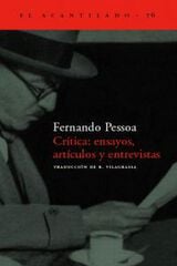 Crítica, ensayos, artículos y entrevistas Crítica, ensayos, artículos y entrevistas