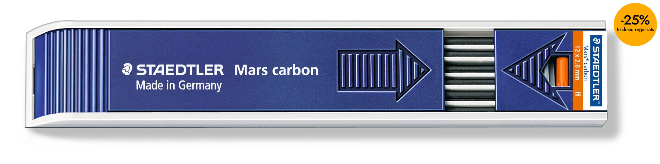 Minas Staedtler Marscarbon 2 mm 4H 12 unidades