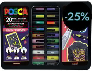 Maletí Retoladors Posca Groovy 20 peces