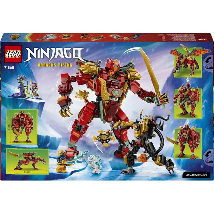 LEGO&reg; Ninjago Robot Drag&oacute;n Transformable de Wyldfyre 71868