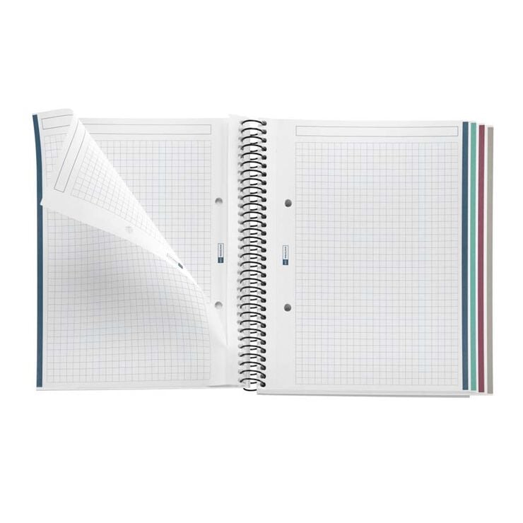 Notebook 4 A5 100 fulls 5x5 Miquelrius Highland Lennox