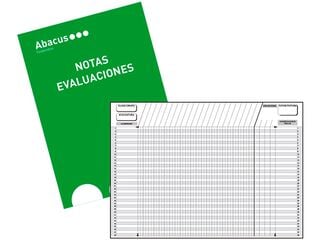 Cuaderno de Notas Evaluaciones Abacus A5 castellano