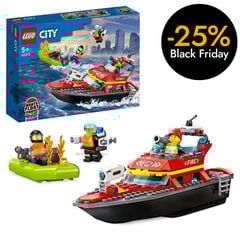 LEGO® City Llanxa de Rescat de Bombers i Zodiac 60373
