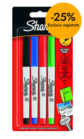 Retolador Sharpie Ultrafina 4 colors
