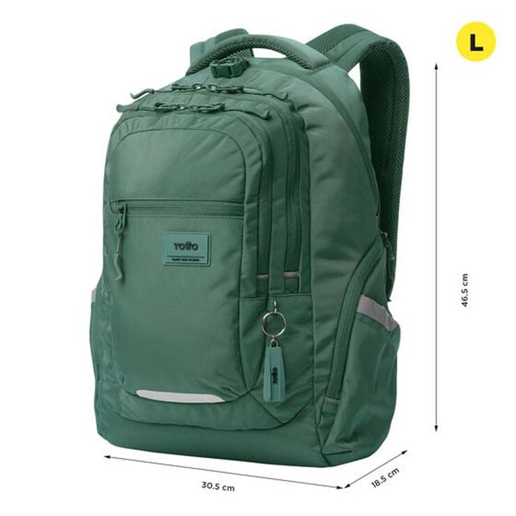 Mochila Totto PC Eufrates verde
