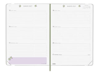Agenda Finocam Moniquilla Setmana Vista Horitzontal 2027 Castell&agrave; Verd