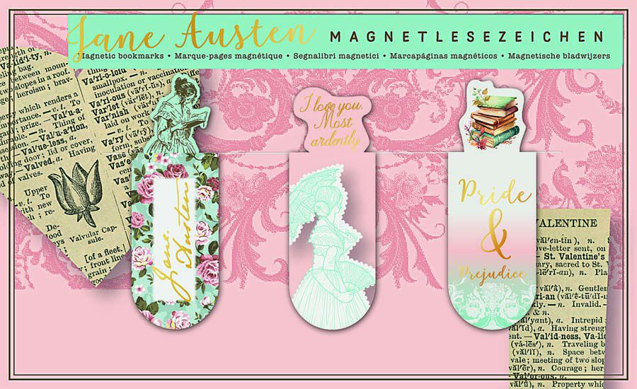 Puntos de libro magn&eacute;ticos Jane Austen 3u