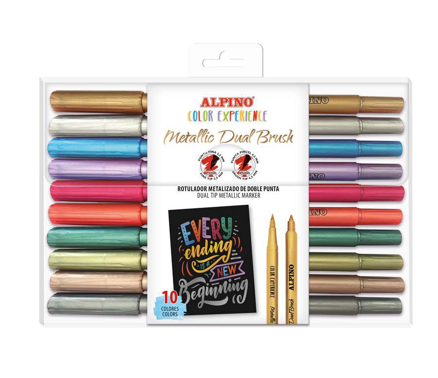 Rotuladores pincel Alpino Color Experience 10 colores
