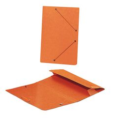 Carpeta gomas y bolsa Folio Senfort naranja