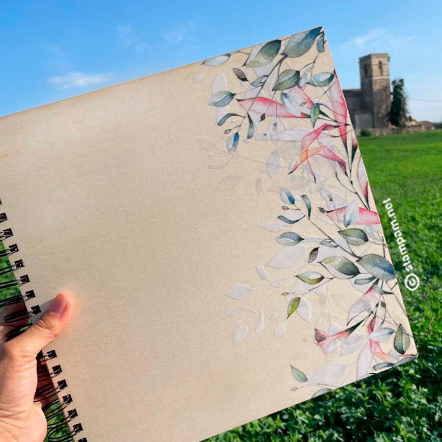 &Aacute;lbum Fotos Stampam 25x25 Dulces Flores Laterales