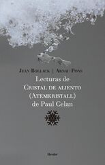 Lecturas De Cristal De Aliento De Paul Celan