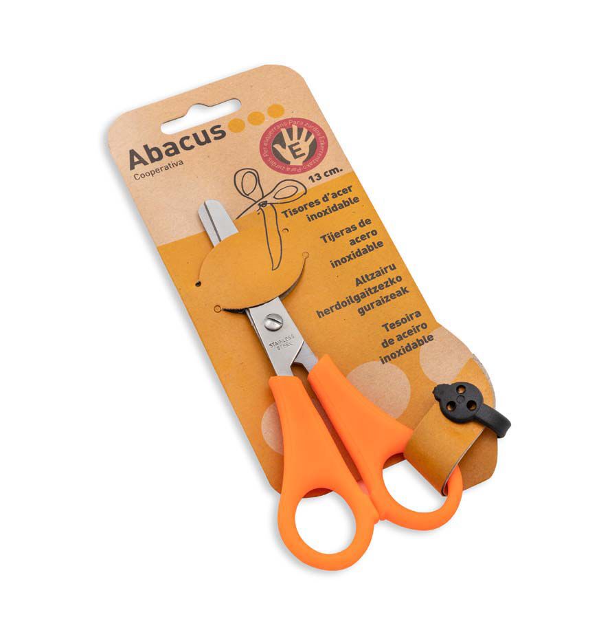 Tisora escolar Abacus 13cm esquerrans
