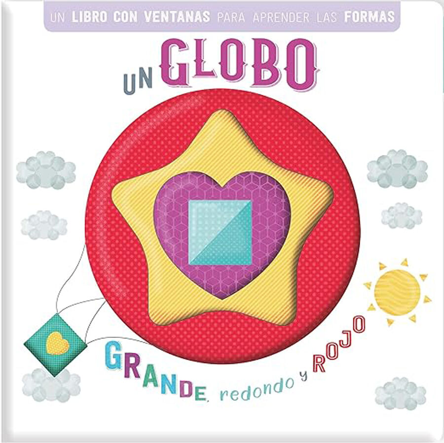 Un globo grande, redondo y rojo